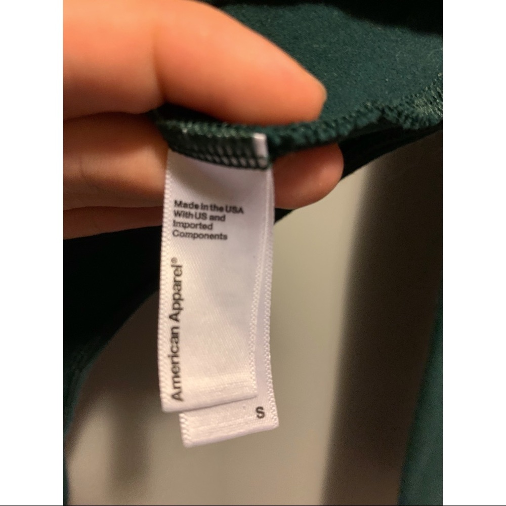 AMERICAN APPAREL mock neck open back bodysuit - Picture 3 of 4